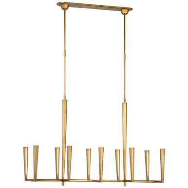 Galahad Light Oversized Linear Chandelier by Visual Comfort Signature - TOB 5715