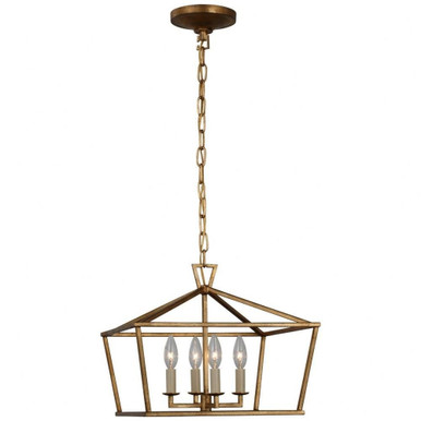 Darlana 4 Light 16 Inch Wide Semi Flush Mount by Visual Comfort Signature - CHC 4190