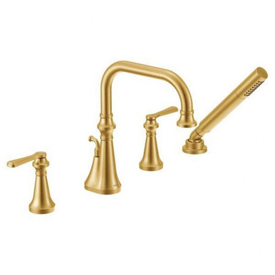 Colinet Two Handle Roman Tub Faucet Multiple Finishes TS44504 by Moen - TS44504