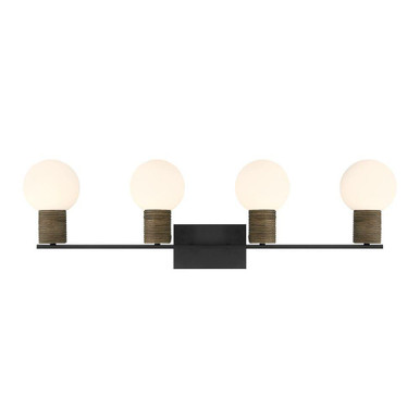 Jarrell 4 Light Bath Vanity 10 Inch Tall and 33.5 Inch Wide by Savoy House - 8-4081-4