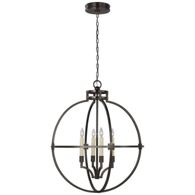 Lexie 26W 4 LED Large Pendant 37 Inch Tall by Visual Comfort Signature - CHC 5518
