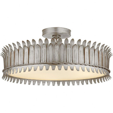 Leslie 32.5W 5 LED 20.75 Inch Semi Flush Mount by Visual Comfort Signature - SK4207