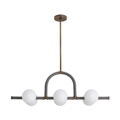 Harrison 6 Light Oversized Linear Chandelier by Arteriors - 89467