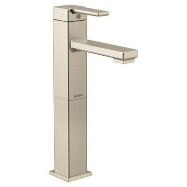 90 Degree One Handle Vessel Bathroom Faucet Multiple Finishes by Moen - S6712