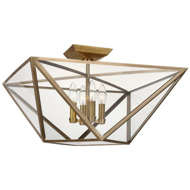 Lorino 26W 4 LED 20 Inch Wide Semi Flush Mount by Visual Comfort Signature - JN 4240