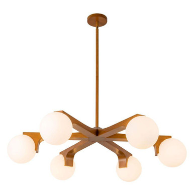 Briar 6 Light Chandelier 8.13 Inch Tall and 36.88 Inch Wide by Kuzco - CH11537