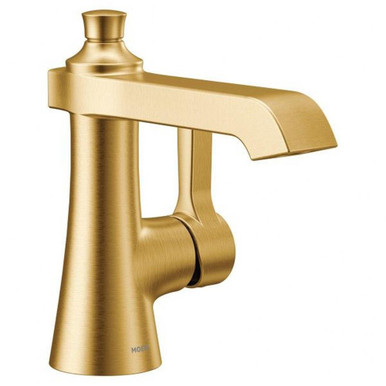 Flara One Handle Bathroom Faucet Multiple Finishes by Moen - S6981