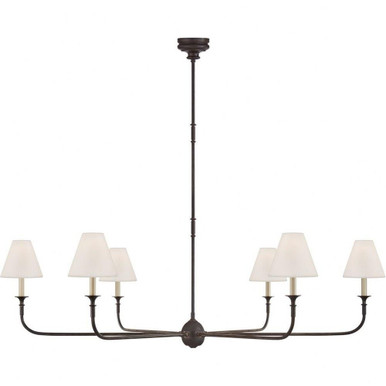 Piaf Grande 6 Light Oversized Chandelier by VC Signature TOB 5452AI/EBO-L - TOB5452
