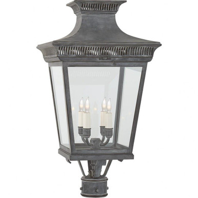 Elsinore 4 Light Outdoor Medium Post Lantern by Visual Comfort Signature - CHO7055