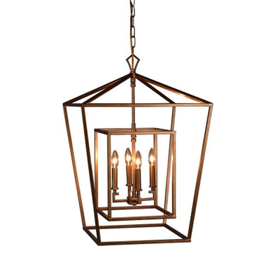 Mattea 4 Light Small Chandelier by Terracotta Designs H6125L-4AG - H6125L-4AG