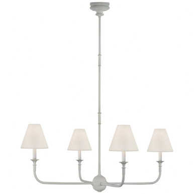 Piaf 4 Light Oversized Chandelier by Visual Comfort Signature TOB 5451PW-L - TOB 5451