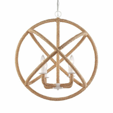 Marina 4 Light Chandelier 25.5 Inch Tall and 23 Inch Wide by Golden - 0868-4