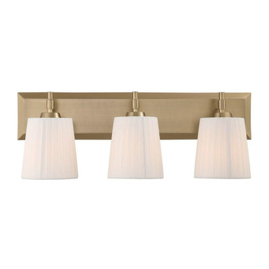 Brilia 3 Light Bath Vanity 8.63 Inch Tall and 24 Inch Wide by Golden - 5189-BA3-PLT