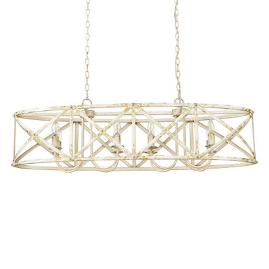 Alcott 8 Light Island 13.63 Inch Tall and 45 Inch Wide by Golden - 0890-LP