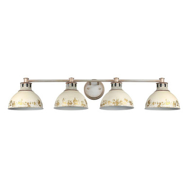Kinsley 4 Light Bath Vanity 7.88 Inch Tall and 39.38 Inch Wide by Golden - 0865-BA4