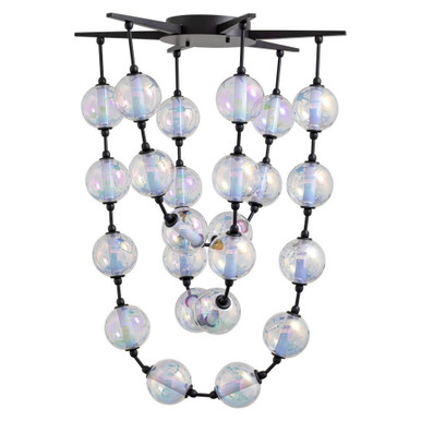 Pearla 110W 1 LED Pendant 52.75 Inch Tall and 34.63 Inch Wide by Golden - 9013-34