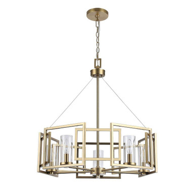 Marco 5 Light Chandelier 25.38 Inch Tall and 24.5 Inch Wide by Golden - 6068-5 BCB
