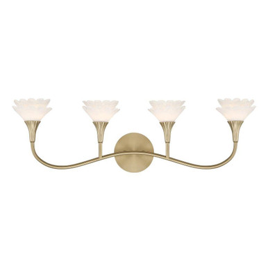 Florena 4 Light Bath Vanity 9 Inch Tall and 30.5 Inch Wide by Savoy House - 8-5081-4-127
