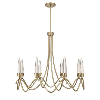 Sofia 4.5W 8 LED Chandelier 28.5 Inch Tall and 36 Inch Wide by Savoy House - 1-1799-8-127