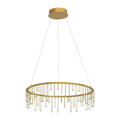 Lucerna 29.46W 1 LED Chandelier 6.88 Inch Tall X 25.63 Inch Wide by Golden - 5461-26 SSG
