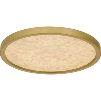 Outskirts 28W LED Flush Mount 1 Inch Tall and 15 Inch Wide by Quoizel - OSTA1715BRG