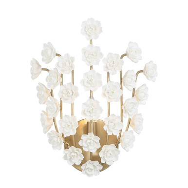 Flores 1 Light Wall Sconce 16 Inch Tall and 11 Inch Wide by Savoy House - 9-2501-1-127