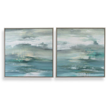 Tranquil State Of Mind Framed Canvas Art (Set of 2) 37.5 Inch by Uttermost - 32479