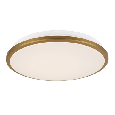 Brook 24W LED Flush Mount 2.25 Inch Tall and 13.13 Inch Wide by Kuzco - FM43313-BG-5CCT