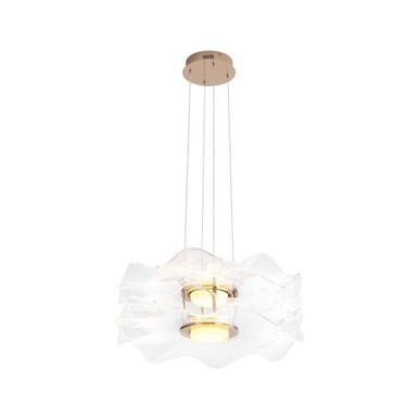 Vetrina 45.6W 1 LED Pendant 8.63 Inch Tall and 23.38 Inch Wide by Golden - 8046-2P LG