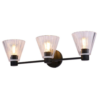 Dalton 3 Light Bath Vanity 7.25 Inch Tall and 25.5 Inch Wide by Vaxcel - W0505