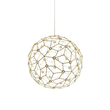 Spheris 21.6W 1 LED Pendant 17.13 Inch Tall and 15.75 Inch Wide by Golden - 5462-16 NBS