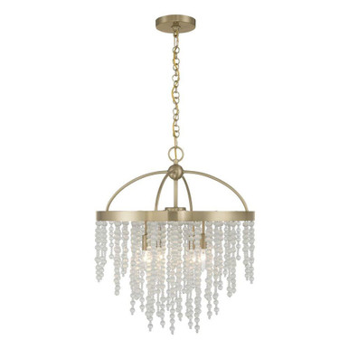 Jeanette 4 Light Chandelier 22.63 Inch Tall and 20 Inch Wide by Savoy House - 1-6450-4-127