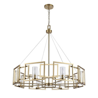Marco 8 Light Chandelier 32.75 Inch Tall and 35.38 Inch Wide by Golden - 6068-8 BCB