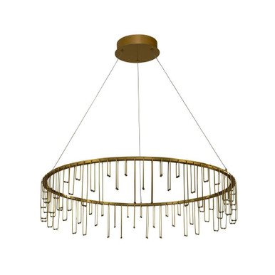 Lucerna 36.13W 1 LED Chandelier 6.88 Inch Tall and 31.5 Inch Wide by Golden - 5461-32 SSG