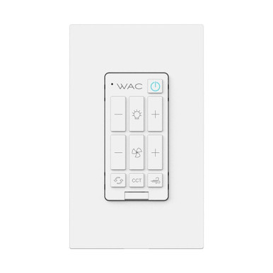 Accessory G4 6 Speed Bluetooth Wall Control Single Pole Wallplate by WAC - WCG4-WT