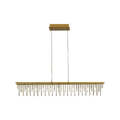 Lucerna 33.6W 1 LED Island 7.5 Inch Tall and 47.5 Inch Wide by Golden - 5461-LP48 SSG