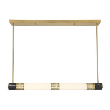 Farrell 21W 1 LED Linear Chandelier 4 Inch and 42 Inch Wide by Savoy House - 1-2917-1-322