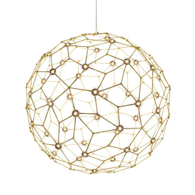 Spheris 21.6W 1 LED Pendant 33.63 Inch Tall and 31.5 Inch Wide by Golden - 5462-32 NBS