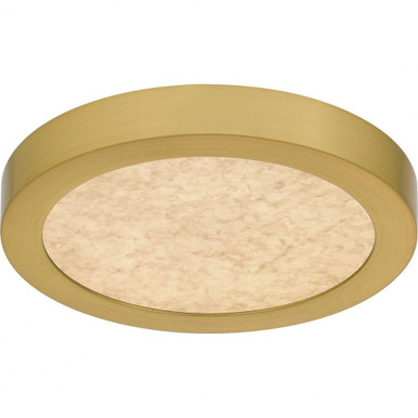 Outskirts 12W LED Flush Mount 1 Inch Tall and 7.5 Inch Wide by Quoizel - OSTA1708BRG
