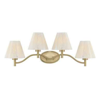 Rosa 4 Light Bath Vanity 12.5 Inch Tall and 33.5 Inch Wide by Savoy House - 8-6081-4-127