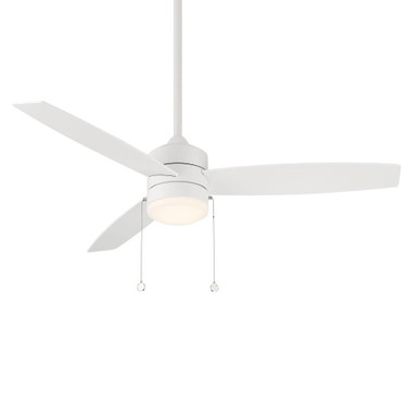 Atlantis 3 Blade Ceiling Fan with Light Kit 52 Inches Wide by WAC  - F-072L-BN