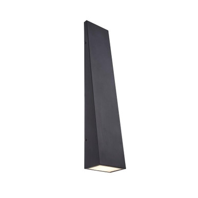 Corwin 10.5W 1 LED ADA Outdoor Wall Sconce 28 Inch Tall by Justice Design - NSH-7707W-MBLK