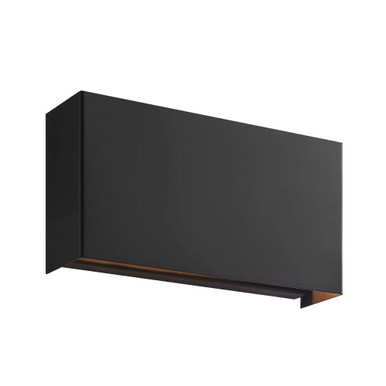 Marco 12W 1 LED Wall Sconce 5 Inch Tall and 10 Inch Wide by Justice Design - NSH-5665-MBLK