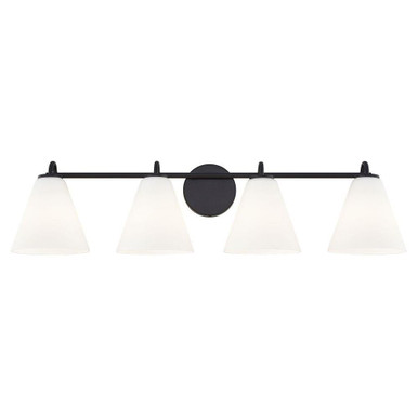 Fusion Pavia 4 Light Bath Vanity 33.75 Inch Wide by Justice Design - FSN-8364