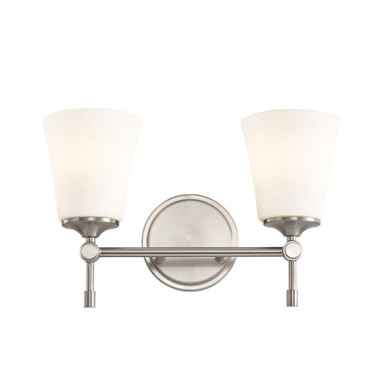 Fusion Tulsi 2 Light Bath Vanity 9.25 X 15 Inch Wide by Justice Design - FSN-8312