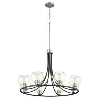 Clarion 8 Light Large Chandelier by Quorum - 672-8-69