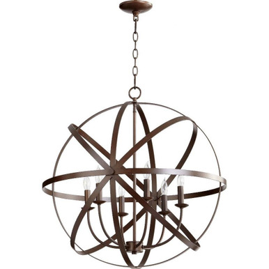Celeste 6 Light Medium Chandelier by Quorum - 6009-6