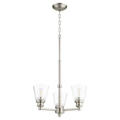 Dunbar 3 Light Small Chandelier by Quorum - 609-3