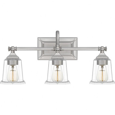 Nicholas 3 Light Coastal Vanity Light by Quoizel - NLC8603
