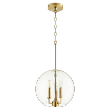 3 Light Medium Pendant 14 Inch Tall by Quorum - 873-3